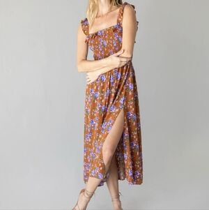 Natural Life Smocked Midi Dress